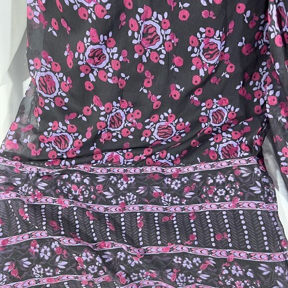 FREE PEOPLE BY ANNA SUI THE CASSIEL PRINT JUMPSUIT IN BLACK COMBO NWT - Picture 9 of 12